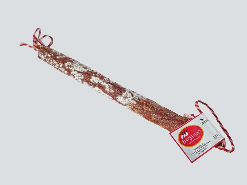 Chorizo Ibérico Extra Vela Rojo<span class='product-attribute-in-name'><strong>Rangos Velas Chorizo Rojas, Blancas y Picante así como la Herradura de Chorizo Roja y la de Salchichón</strong>: 0,450 - 0,550</span>