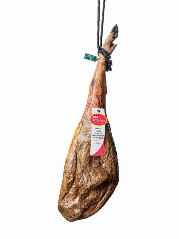 Jamón de Cebo de Campo Ibérico  50% R.I.<span class='product-attribute-in-name'><strong>Rangos Jamón de Cebo de Campo</strong>: 7,5 - 8 kg</span><span class='product-attribute-in-name'><strong>¿Loncheado y envasado gratis?</strong>: Si</span>